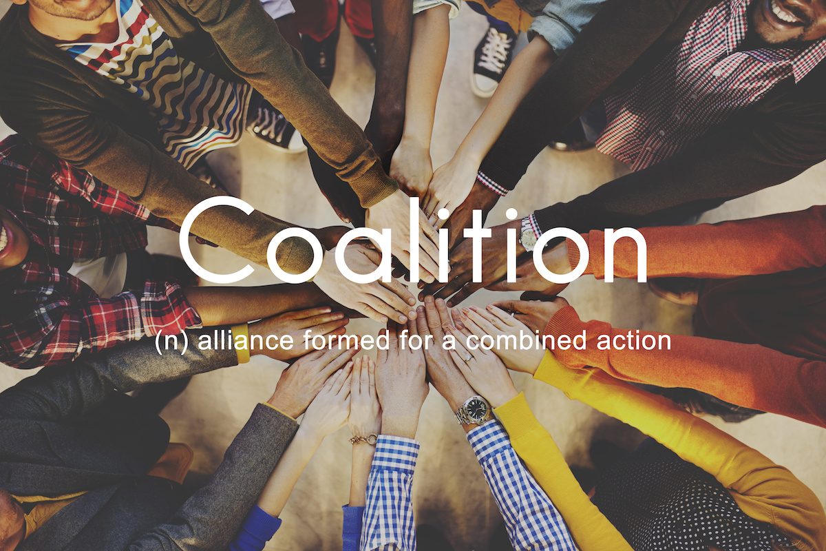 Coalition (n) alliance formed for a combined action